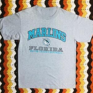 90S Florida Marlins Major League Baseball T-Shirt L Ee Sport Large